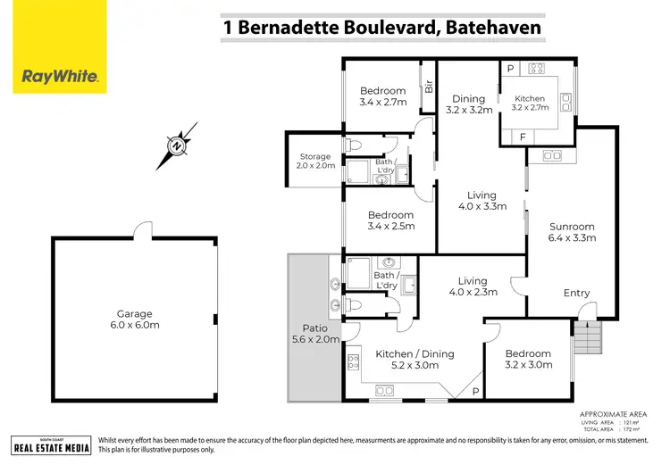 Floorplan of Homely house listing, 1 Bernadette Boulevard, Batehaven NSW 2536