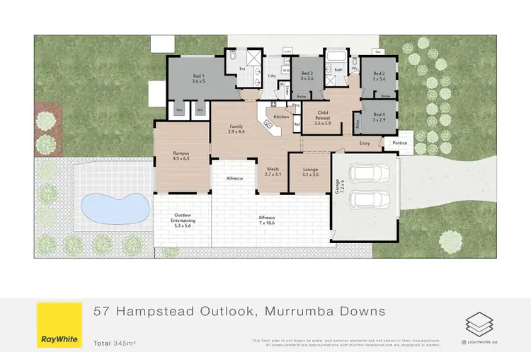Floorplan of Homely house listing, 57 Hampstead Outlook, Murrumba Downs QLD 4503