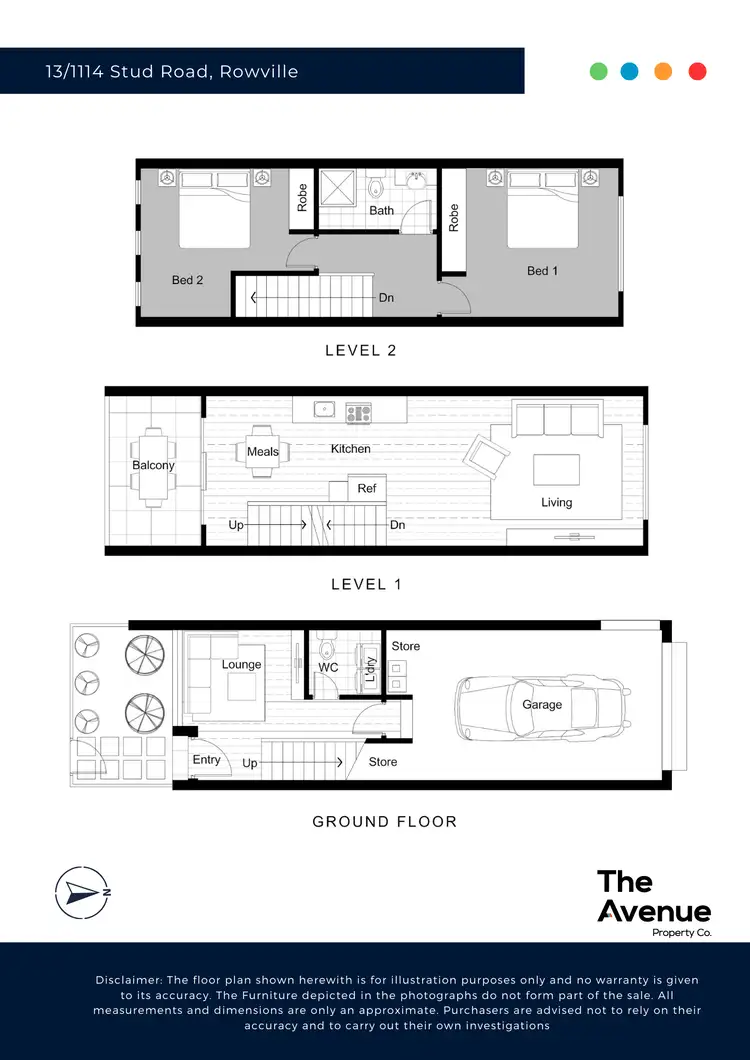 Floorplan of Homely townhouse listing, 13/1114 Stud Road, Rowville VIC 3178