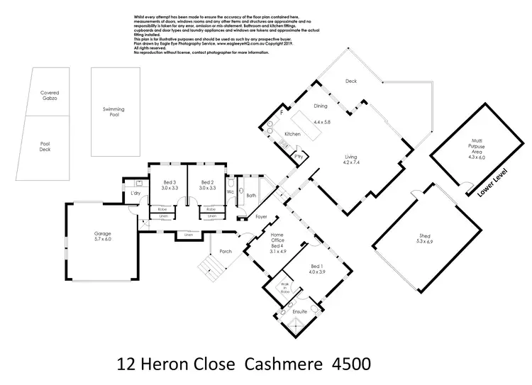 Floorplan of Homely house listing, 12 Heron Close, Cashmere QLD 4500