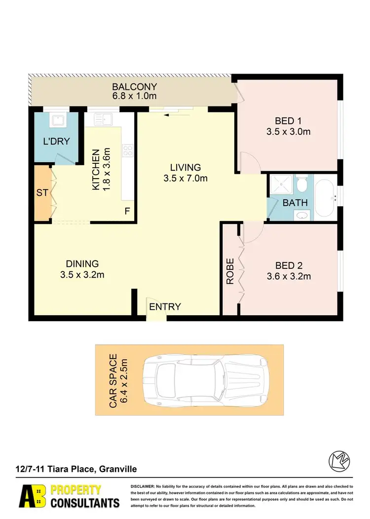 Floorplan of Homely unit listing, 12/7-11 Tiara Place, Granville NSW 2142