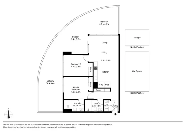 Floorplan of Homely apartment listing, 215/52-54 O'Sullivan Road, Glen Waverley VIC 3150