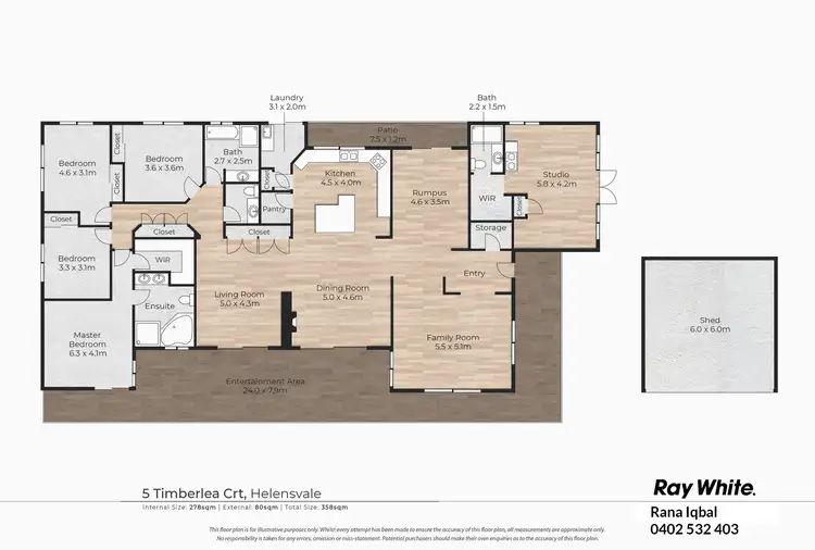 Floorplan of Homely house listing, 5 Timberlea Court, Helensvale QLD 4212