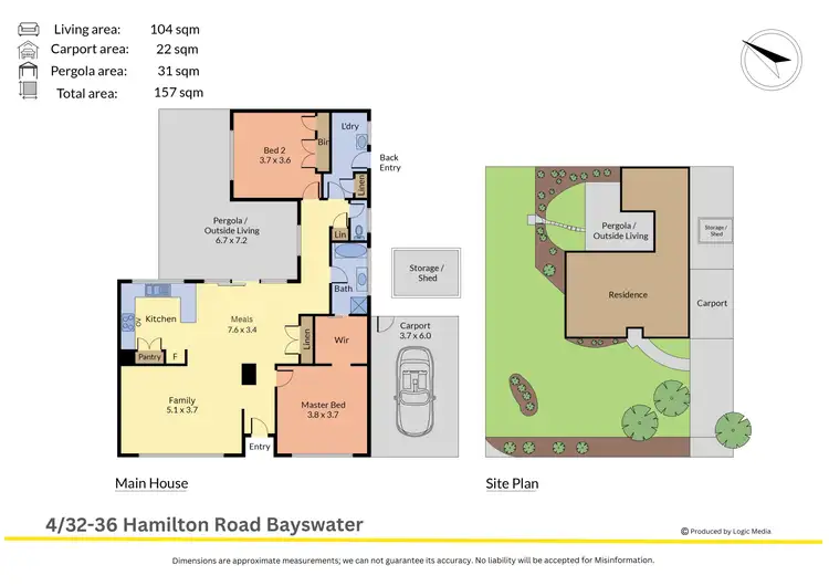 Floorplan of Homely unit listing, 4/32-36 Hamilton Road, Bayswater North VIC 3153