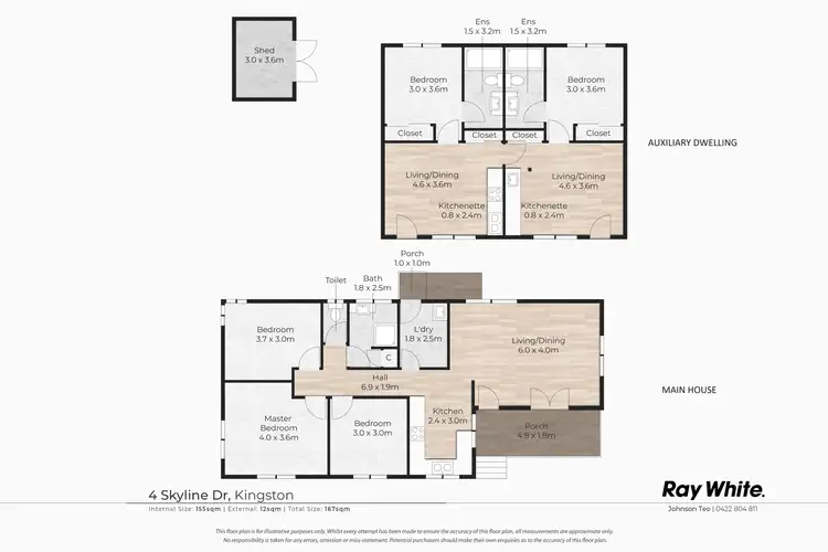 Floorplan of Homely house listing, 4 Skyline Drive, Kingston QLD 4114