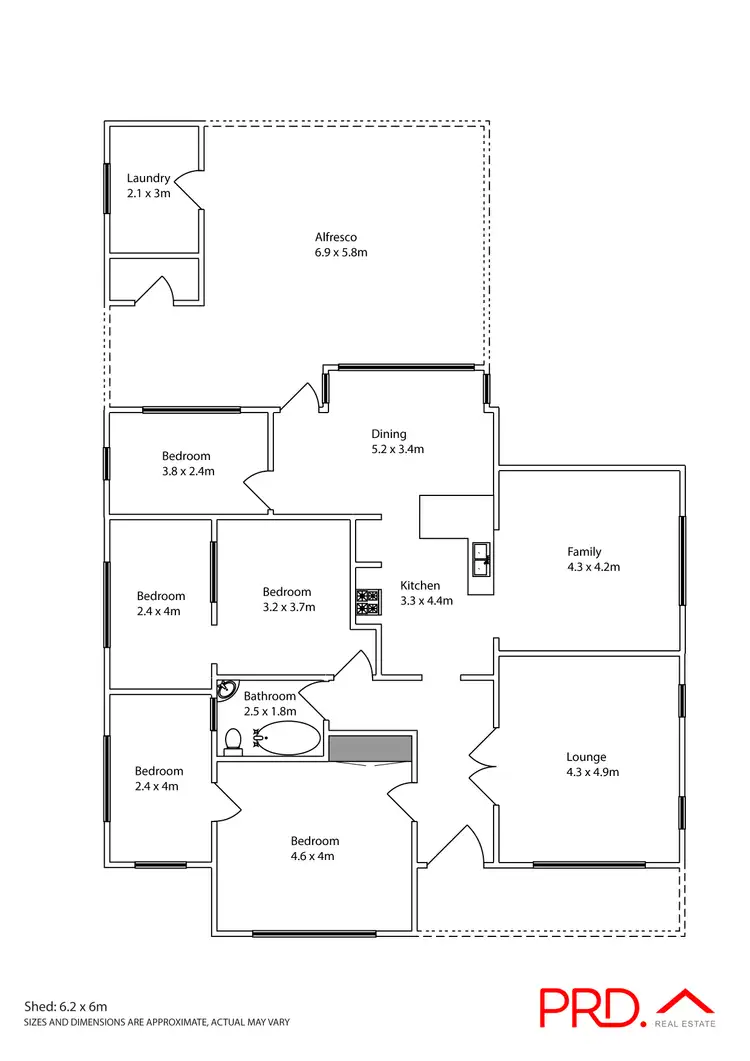 Floorplan of Homely house listing, 9 Princes Street, Mildura VIC 3500