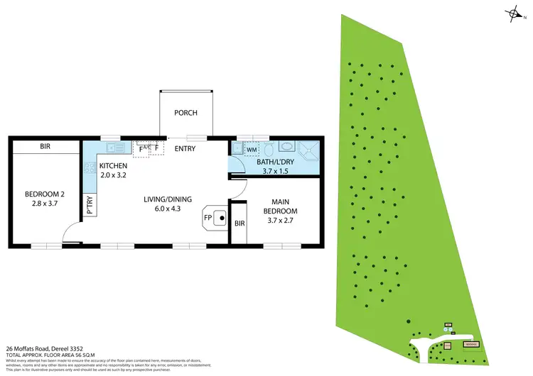 Floorplan of Homely house listing, 26 Moffats Road, Dereel VIC 3352