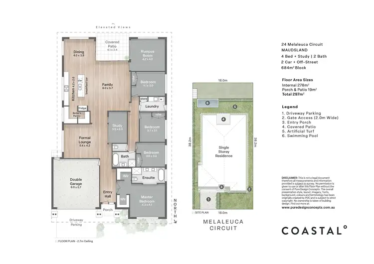 Floorplan of Homely house listing, 24 Melaleuca Circuit, Maudsland QLD 4210