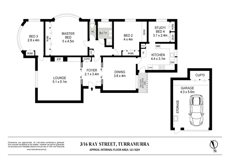 Floorplan of Homely apartment listing, 3/16 Ray Street, Turramurra NSW 2074