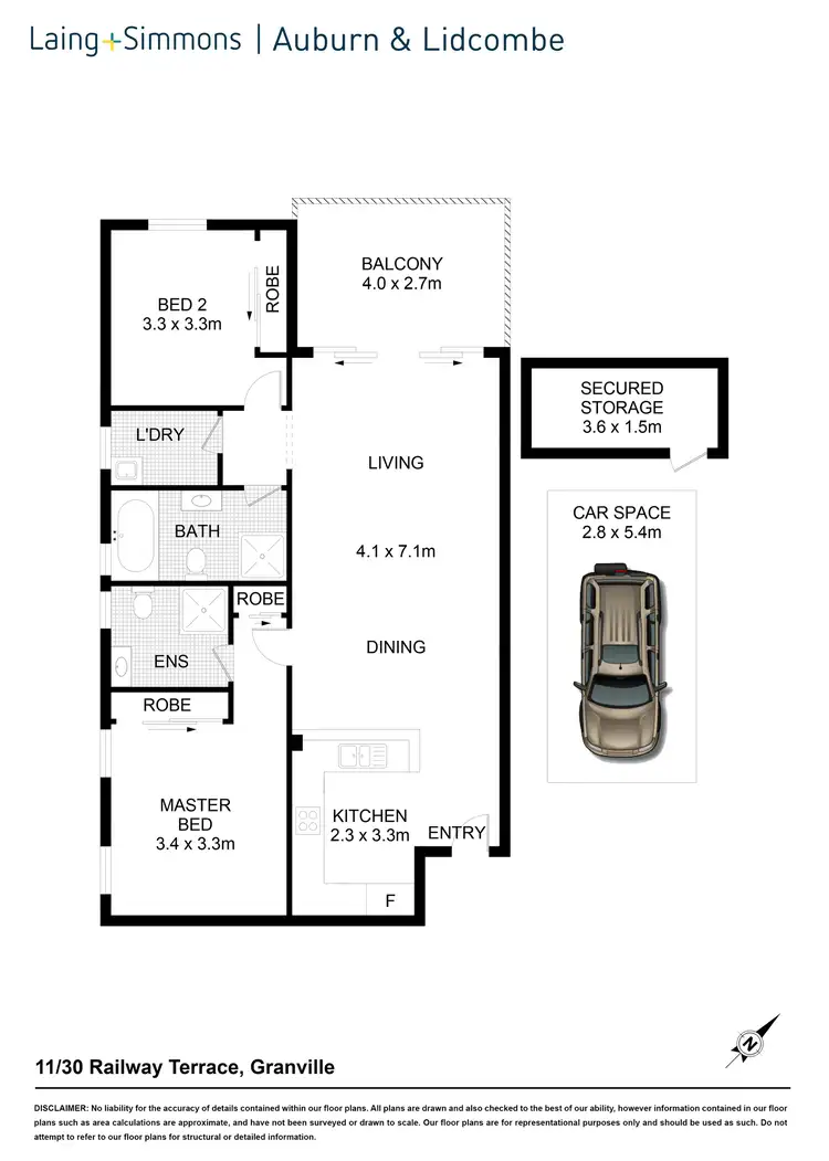 Floorplan of Homely apartment listing, 11/30-44 Railway Tce, Granville NSW 2142