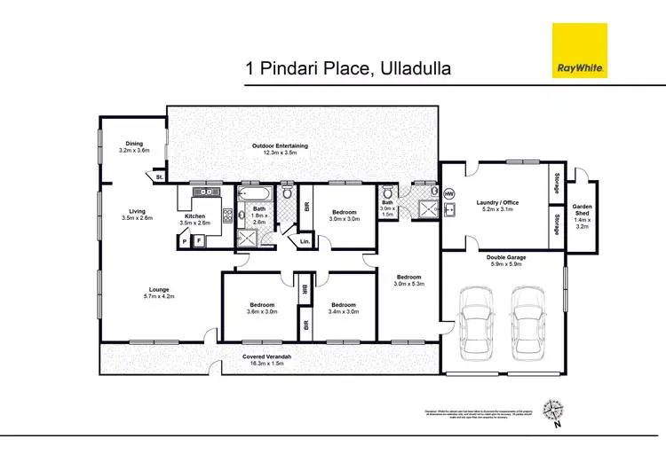 Floorplan of Homely house listing, 1 Pindari Place, Ulladulla NSW 2539