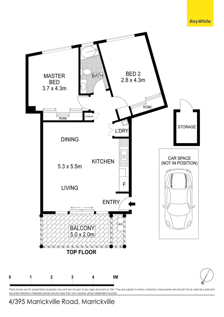 Floorplan of Homely apartment listing, 4/395 Marrickville Road, Marrickville NSW 2204