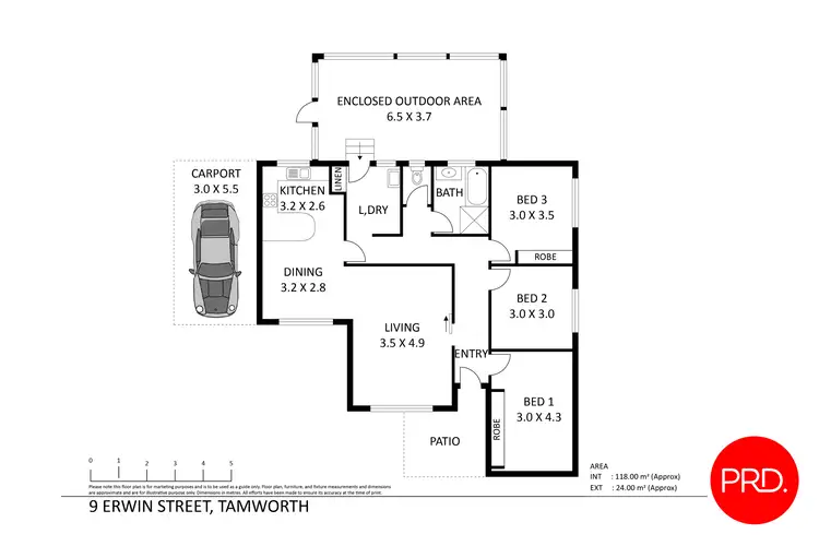 Floorplan of Homely house listing, 9 Erwin Street, Tamworth NSW 2340
