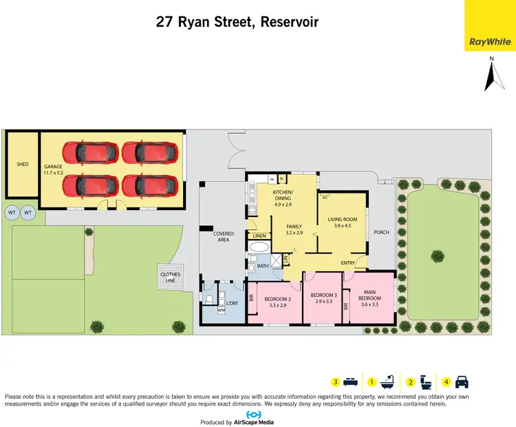Floorplan of Homely house listing, 27 Ryan Street, Reservoir VIC 3073