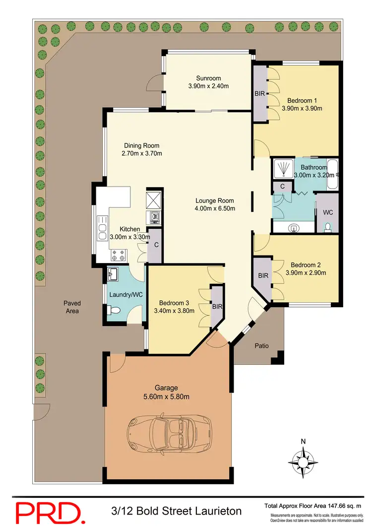 Floorplan of Homely villa listing, 3/12 Bold Street, Laurieton NSW 2443