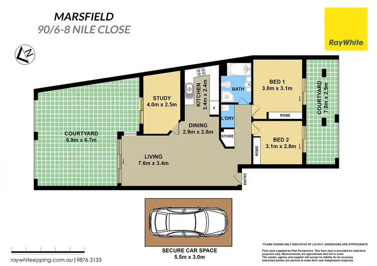 Floorplan of Homely unit listing, 90/6-8 Nile Close, Marsfield NSW 2122