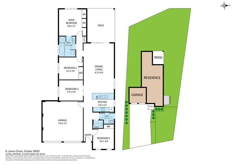 Floorplan of Homely house listing, 6 Javea Close, Dubbo NSW 2830