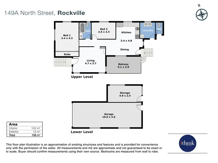 Floorplan of Homely house listing, 149A North Street, Rockville QLD 4350