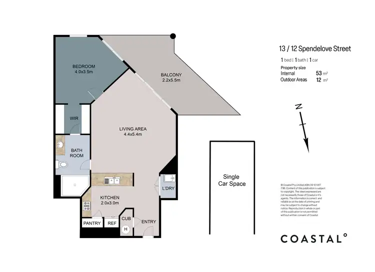 Floorplan of Homely unit listing, 13/12 Spendelove Avenue, Southport QLD 4215