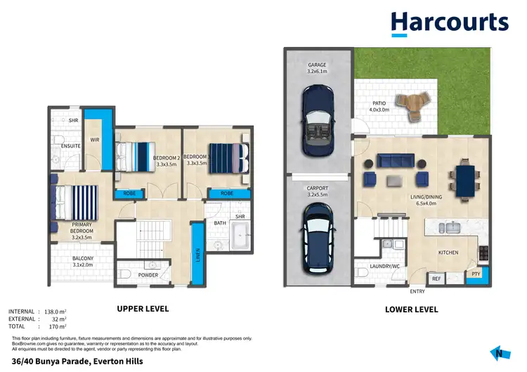 Floorplan of Homely townhouse listing, 40/36 Bunya Road, Everton Hills QLD 4053