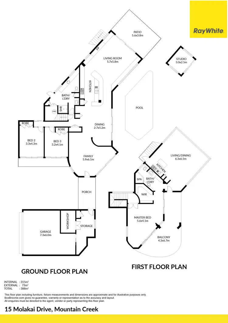Floorplan of Homely house listing, 15 Molakai Drive, Mountain Creek QLD 4557