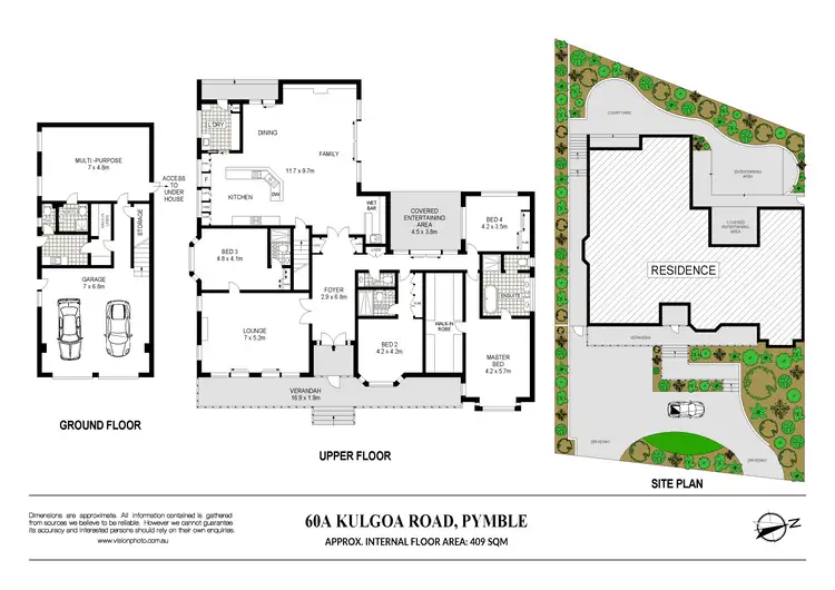 Floorplan of Homely house listing, 60A Kulgoa Road, Pymble NSW 2073
