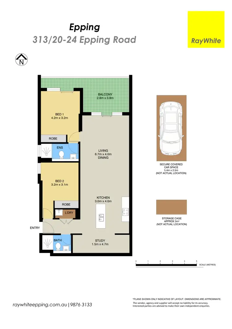 Floorplan of Homely apartment listing, 313/20-24 Epping Road, Epping NSW 2121