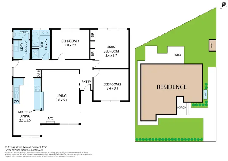 Floorplan of Homely house listing, 813 Tress Street, Mount Pleasant VIC 3350