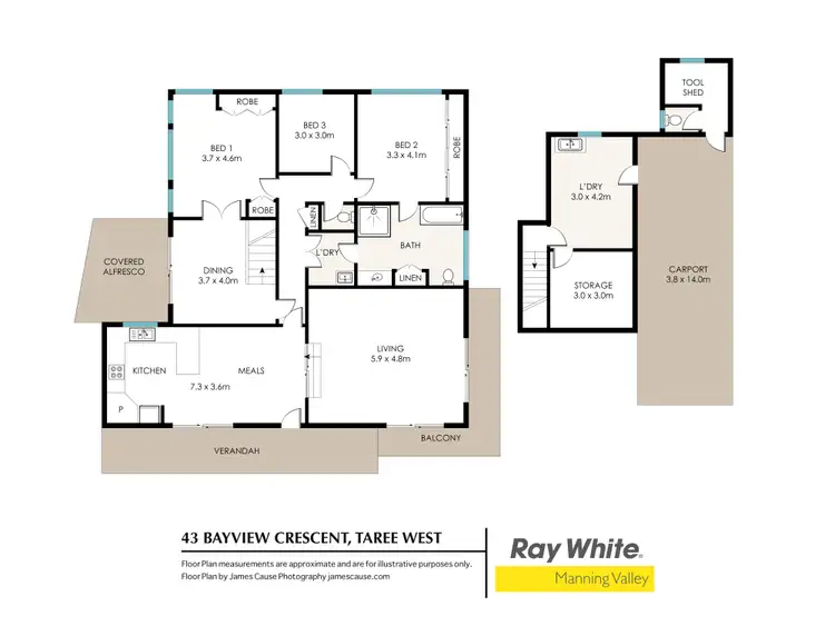 Floorplan of Homely house listing, 43 Bayview Crescent, Taree NSW 2430