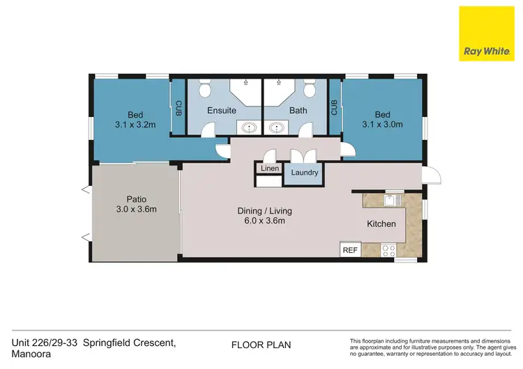 Floorplan of Homely house listing, 226/29-33 Springfield Crescent, Manoora QLD 4870