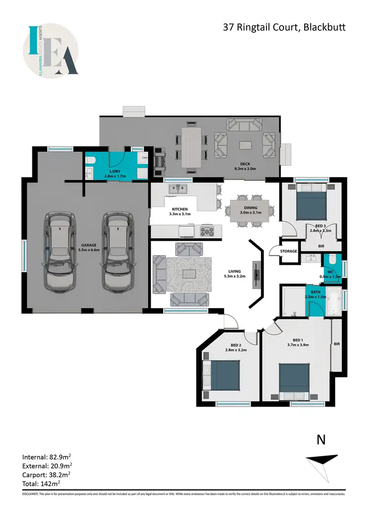Floorplan of Homely house listing, 37 Ringtail Circuit, Blackbutt NSW 2529
