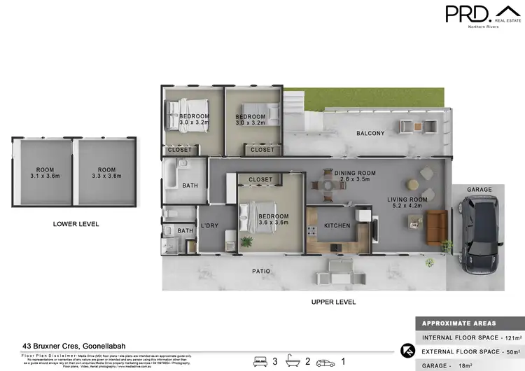 Floorplan of Homely house listing, 43 Bruxner Crescent, Goonellabah NSW 2480