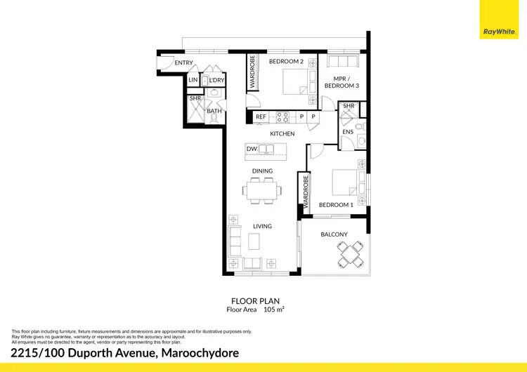 Floorplan of Homely apartment listing, 2215/100 Duporth Avenue, Maroochydore QLD 4558