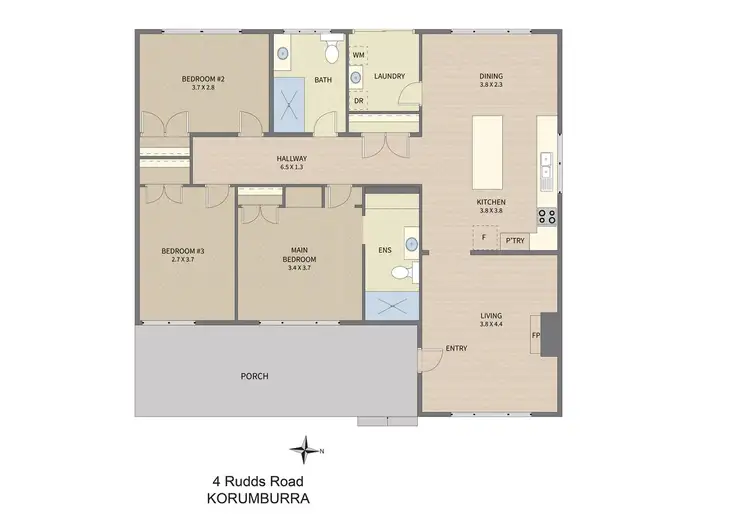 Floorplan of Homely house listing, 4 Rudds Road, Korumburra VIC 3950