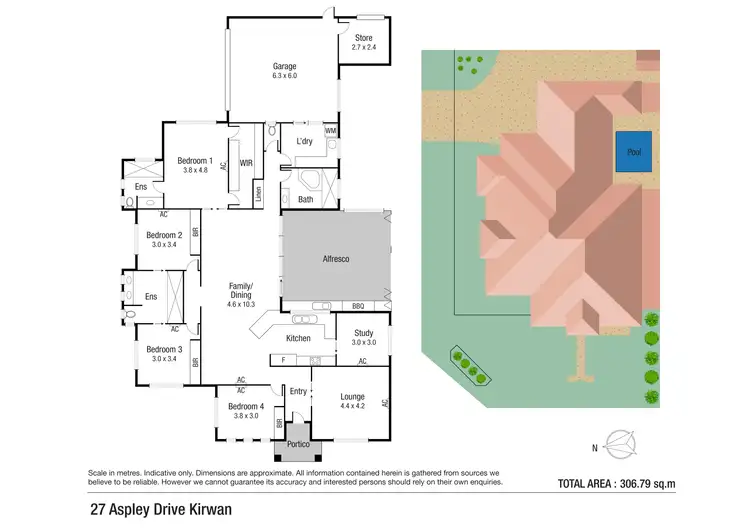 Floorplan of Homely house listing, 27 Aspley Drive, Kirwan QLD 4817