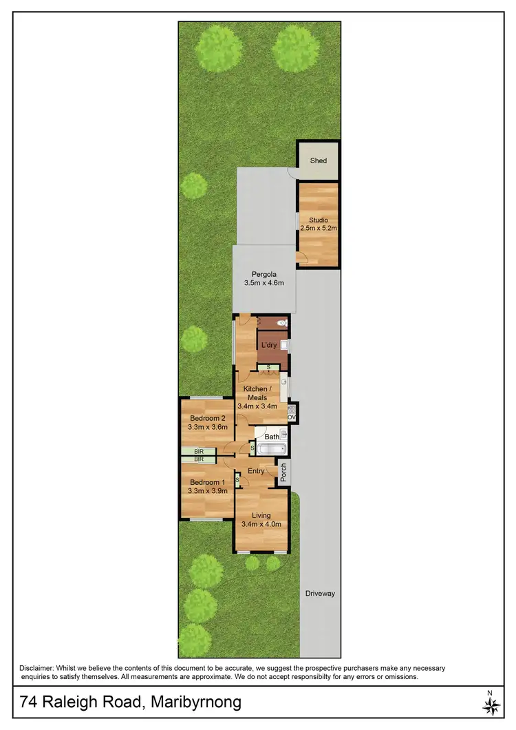 Floorplan of Homely house listing, 74 Raleigh Road, Maribyrnong VIC 3032