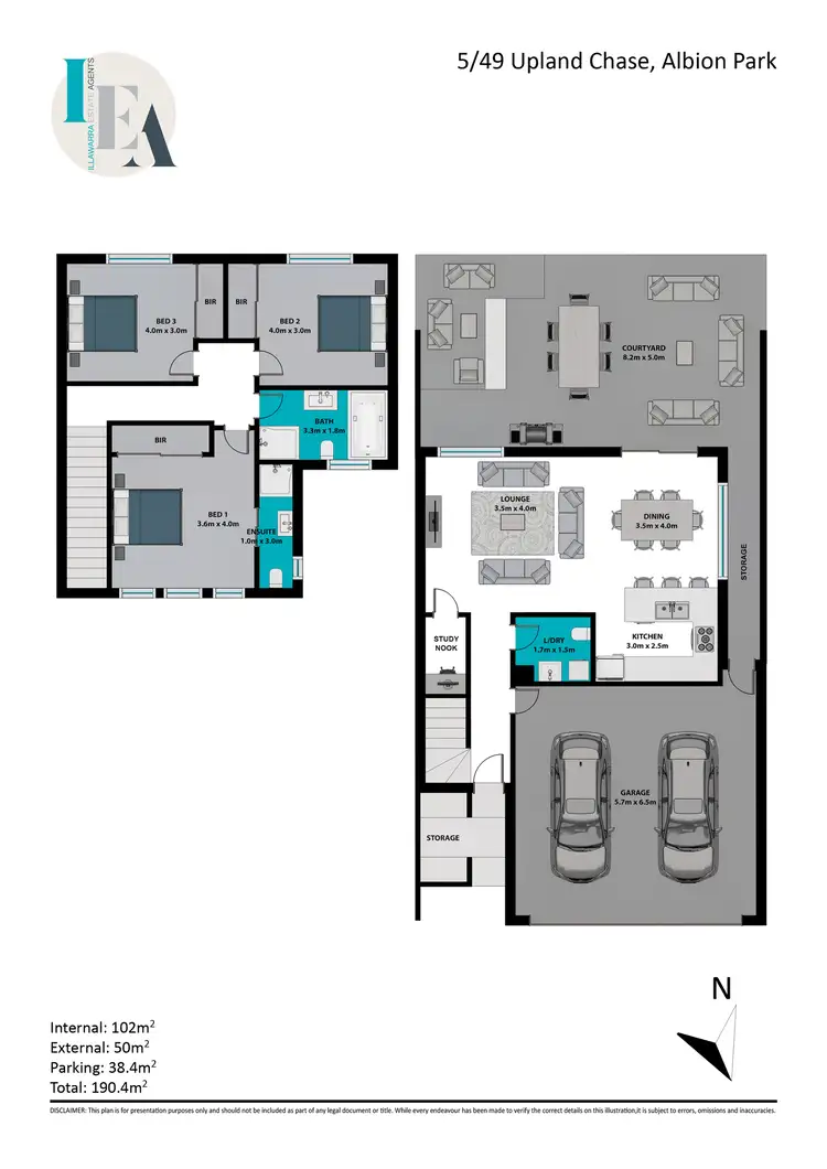 Floorplan of Homely townhouse listing, 5/49 Upland Chase, Albion Park NSW 2527