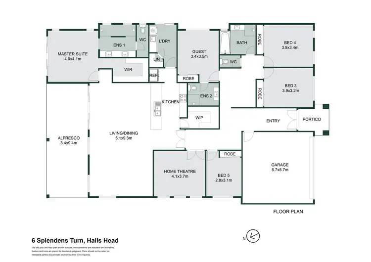 Floorplan of Homely house listing, 6 Splendens Turn, Halls Head WA 6210
