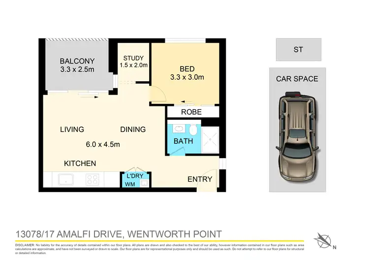 Floorplan of Homely apartment listing, 13078/17 Amalfi Drive, Wentworth Point NSW 2127