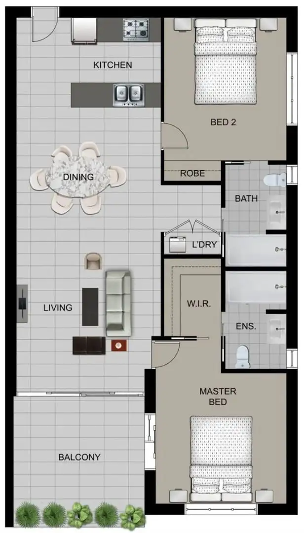 Floorplan of Homely apartment listing, 9/10 Ruby Road, Mitchelton QLD 4053