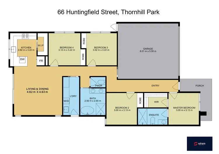 Floorplan of Homely house listing, 66 Huntingfield Street, Thornhill Park VIC 3335