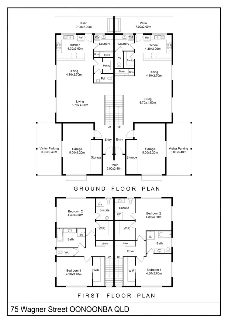 Floorplan of Homely block of units listing, 75 Wagner Street, Oonoonba QLD 4811