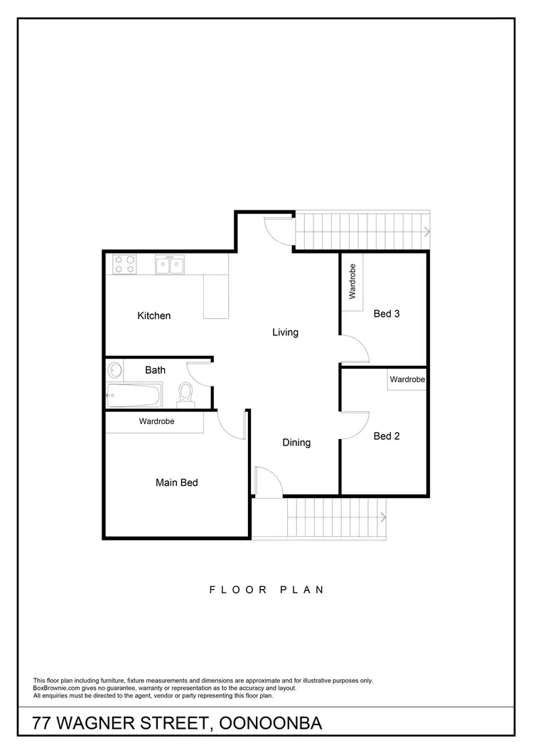 Floorplan of Homely house listing, 77 Wagner Street, Oonoonba QLD 4811