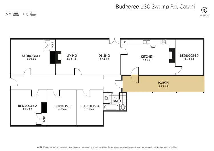 Floorplan of Homely rural property listing, 130 Swamp Road, Catani VIC 3981