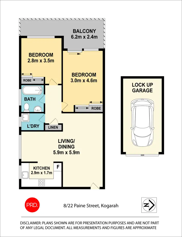 Floorplan of Homely unit listing, 8/22 Paine Street, Kogarah NSW 2217