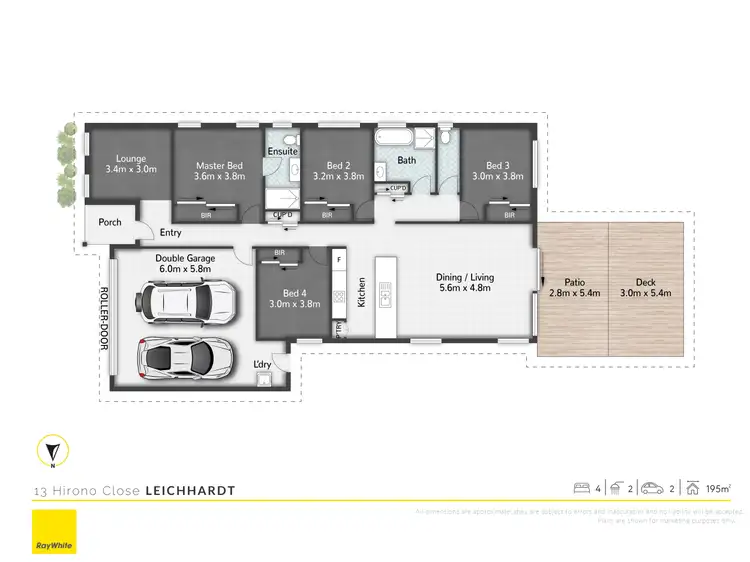 Floorplan of Homely house listing, 13 Hirono Close, Leichhardt QLD 4305