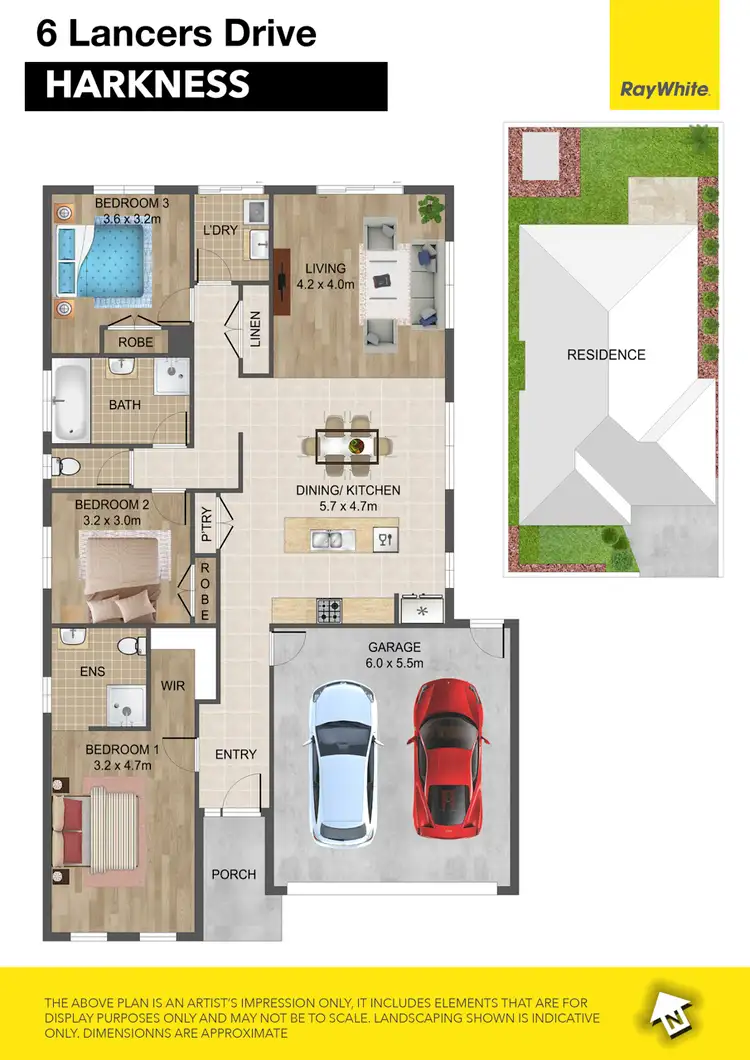 Floorplan of Homely house listing, 6 Lancers Drive, Harkness VIC 3337