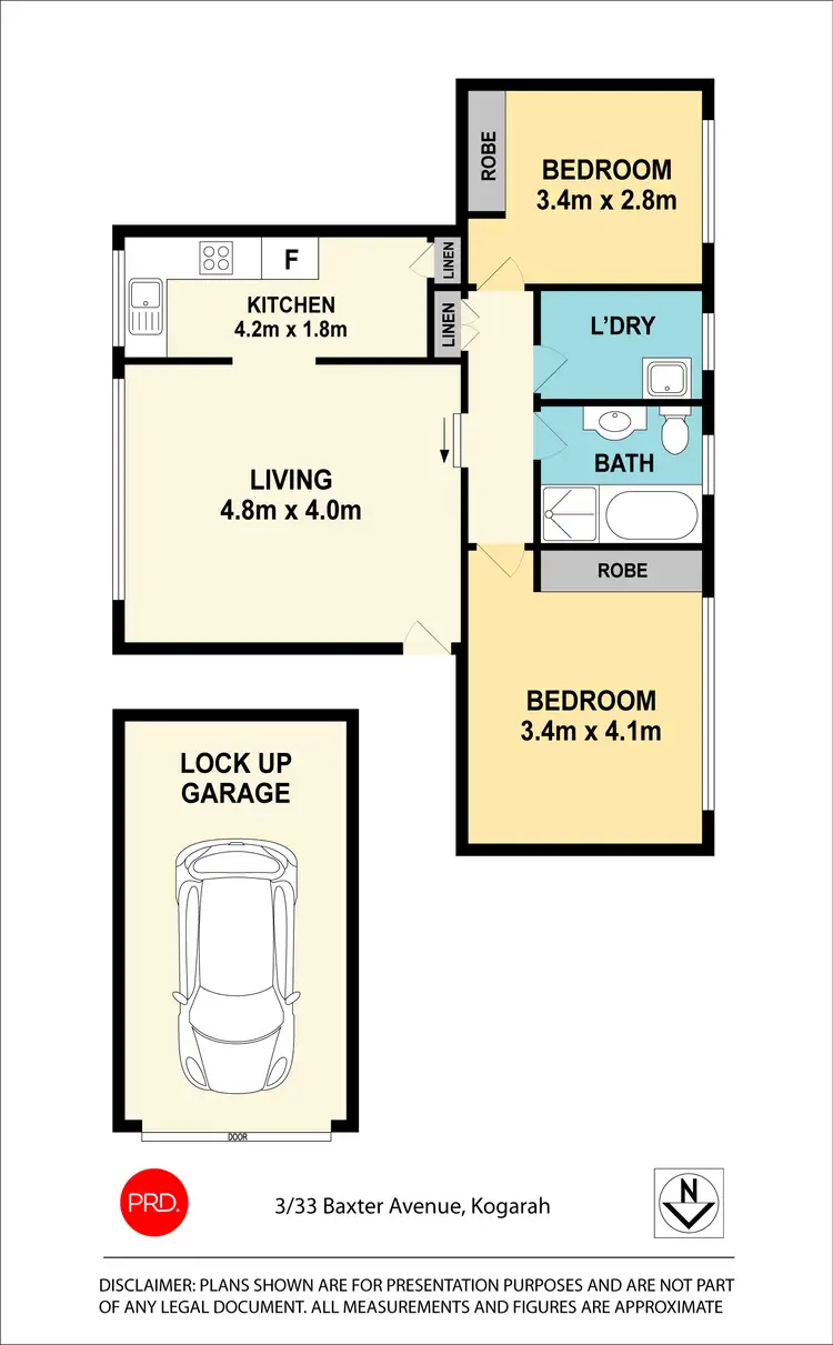 Floorplan of Homely apartment listing, 3/33-35 Baxter Avenue, Kogarah NSW 2217