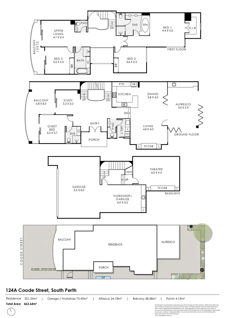 Floorplan of Homely house listing, 124A Coode Street, South Perth WA 6151