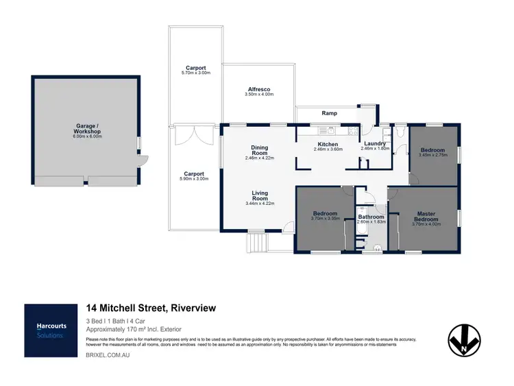 Floorplan of Homely house listing, 14 Mitchell Street, Riverview QLD 4303
